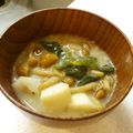 あやちん０８１６'s cooksnap of when they made なめこと里芋とお豆腐の味噌汁♬.