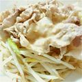 あきーまあ's cooksnap of when they made もやしと豚肉のゴマだれサラダ.