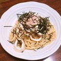 ぺのぱの's cooksnap of when they made 和風☆たらこ＆いかのスパゲティ.
