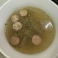 なーなちゃん's cooksnap of when they made ゴボウのささがきとソーセージのスープ.