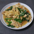 mhtnk1104's cooksnap of when they made 油揚げと残り野菜の玉子とじ◆冷蔵庫整理.