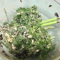 ぴおぴあ's cooksnap of when they made 簡単♪春菊と豆腐のサラダ.