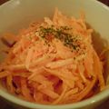 hyser's cooksnap of when they made 人参のオレンジソースサラダ.