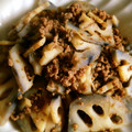 REVOLER's cooksnap of when they made れんこんとひき肉のきんぴら.