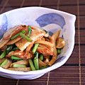みみんご。's cooksnap of when they made カブと竹輪の麺つゆ黒胡椒炒め.