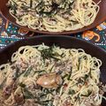 猫のミイヤ's cooksnap of when they made 牡蠣オイル漬けで濃厚♪大葉と牡蠣のパスタ.
