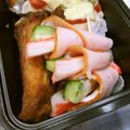 びんび❤'s cooksnap of when they made お弁当にキュウリ＆カニカマのマヨハム巻き.