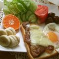 ルリナ's cooksnap of when they made ●ずぼら飯:残りカレートースト●.