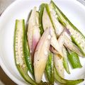 柴　　風花's cooksnap of when they made ミョウガとオクラを炒めてみました.