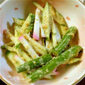 みきぴょ's cooksnap of when they made ＊あと一品！かまぼこといんげんの和え物＊.