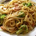 mii☆22's cooksnap of when they made きのことウインナーのカレークリームパスタ.