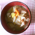 lukaruka's cooksnap of when they made ≪さつま汁≫さつまいも(^○^)みそ汁♪.