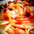 yukishep's cooksnap of when they made タコのトマトパスタ♪.