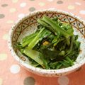 赤い電話's cooksnap of when they made 小松菜のにんにく炒め.