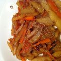 舞妓3's cooksnap of when they made じゃがいもとにんじんのきんぴら.