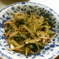 じゅん6741's cooksnap of when they made もやしワカメ細切りハムの中華キムチ和え★.