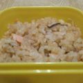 Kuyumiy's cooksnap of when they made 鮭ときのこのチーズ入り味噌炊き込みご飯.