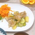 ぶっひぶひ's cooksnap of when they made ズッキーニと鶏肉のハニーマスタード炒め.