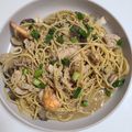 北村花音's cooksnap of when they made ガーリック醤油バター風味のパスタ.