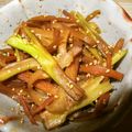 pangtang's cooksnap of when they made ブロッコリーの芯と大根できんぴら風.