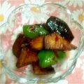 pinkあゆみん's cooksnap of when they made お弁当にも♪ナスとピーマンのピリ辛炒め.