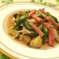 あやまるく's cooksnap of when they made 茄子バター（舞茸・オクラ・ベーコン）入り.