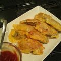 けーーぽん's cooksnap of when they made チーズ風味の牡蠣ピカタ◇トマトソース添え.