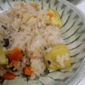 booiku's cooksnap of when they made ツナ缶&さつまいもの炊き込みご飯.