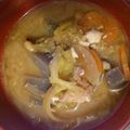 みぃちゃまパ's cooksnap of when they made お肉焼いちゃう!★焼き焼き豚汁★.