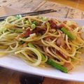 LazyHata's cooksnap of when they made きのことベーコンのパスタ。.