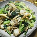 こう2's cooksnap of when they made ホタテと小松菜＆キノコのバター醤油炒め.