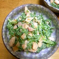 ノビタとカツオの母's cooksnap of when they made 春菊と柿のマヨネーズ和え.