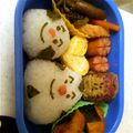 やんやんかあちゃん's cooksnap of when they made キャラ弁♡　おむすびまん・こむすびまん.