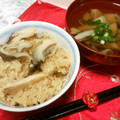 みやっちの母さん's cooksnap of when they made 炊飯器におまかせ！舞茸のおこわ☆.