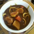 moko314's cooksnap of when they made 残ったカレーで簡単カレーうどん.