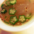 mikaaa0707's cooksnap of when they made 簡単！冷凍オクラとはるさめのスープ.