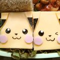 カリメロまま's cooksnap of when they made キャラ弁☆簡単四角いミニピカチュウサンド.