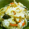 Lovely優's cooksnap of when they made ヘルシー☆きのことレンコンの炊き込み御飯.
