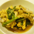 しろくまりん's cooksnap of when they made ほうれん草ときのこの卵とじ.