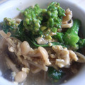 tomokoshiawase's cooksnap of when they made 菜の花ときのこの卵とじ.