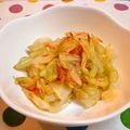 ありかん's cooksnap of when they made 茹でキャベツと干しエビの辛子醤油あえ.