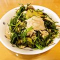 マッハママ's cooksnap of when they made おかひじきとしゃぶしゃぶ豚の和え物.