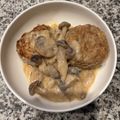 ももにゃ皇帝's cooksnap of when they made レストラン級！きのこクリームハンバーグ.