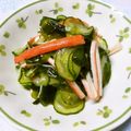 pyonpoco's cooksnap of when they made カニカマきゅうりワカメの蜂蜜レモン和え♥.