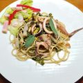 ルチアーノ★★★'s cooksnap of when they made バター醤油で♪イカとキャベツのパスタ.
