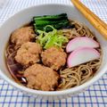 在宅勤務のおじさん's cooksnap of when they made ふわふわ鶏団子そば.