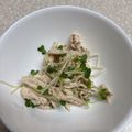 クックJZMPJF☆'s cooksnap of when they made 蒸し鶏とかいわれのサラダ✽梅マヨわさび.