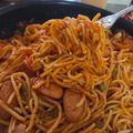 ゆるмαмα's cooksnap of when they made お鍋ひとつで簡単ナポリタンスパゲティ.
