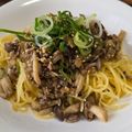 m's cooksnap of when they made ✿生姜風味♡ひき肉としめじの和風パスタ✿.