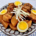 在宅勤務のおじさん's cooksnap of when they made 圧力鍋で早い！大根＆豚角煮☆.